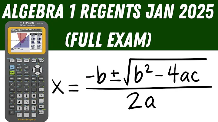 Algebra 1 Regents - January 2025 (Full Exam)