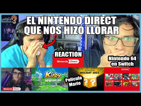 REACTION Nintendo Direct - Película Super Mario - Kirby - Nintendo 64 - Nintendo Switch | N Delu