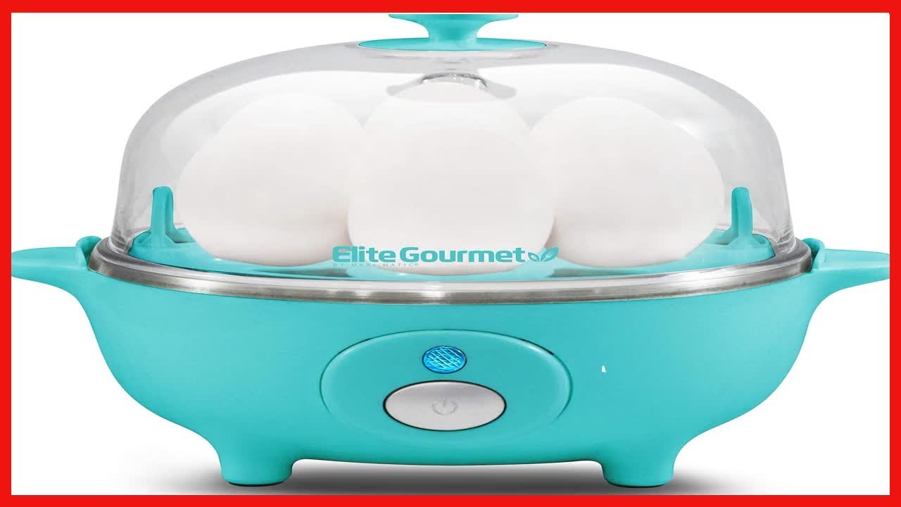 Elite Gourmet EGC-007T Rapid Egg Cooker, 7 Easy-To-Peel, Hard