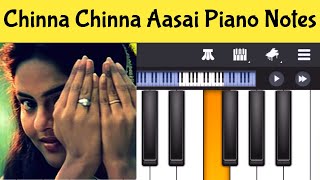 Chinna Chinna Aasai Piano Notes | Tamil Songs Piano Notes