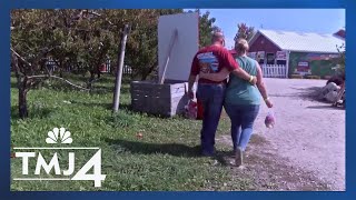 Picking apples amid record heat in the fall