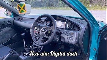 CIVIC GETS NEW DIGITAL DASH AIM MXG 1.2 STRADA INSTALL