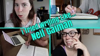 I TRIED WRITING LIKE NEIL GAIMAN FOR 2 DAYS // a writing vlog