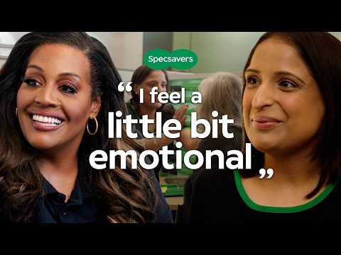 Alison Hammond heads behind the scenes as the Specsavers Recruit to learn more about how sight-threatening conditions like glaucoma, AMD and cataracts are detected and treated. Alison shadows Specsavers optometrist Preet, seeing how routine eye tests at Specsavers can detect serious eye conditions – followed by visiting a Newmedica eye clinic to see what modern treatment really looks like. This image opens in the lightbox
