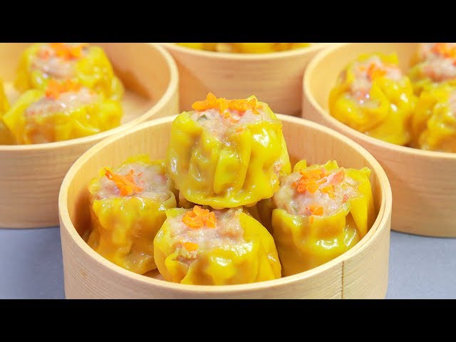 Siumai | How to make Dim Sum style Siu Mai | Chinese Siumai with Shrimp and Pork class=