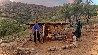 Building a donated shelter for a nomadic women in 7 days| saved from rainstorm #tayeba