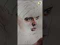 portrait of peter parker with colored pencils | Colored pencils drawing