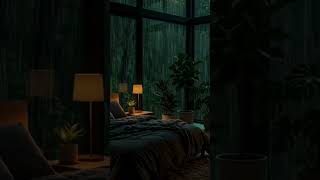 Can’t Sleep? Try This 🌧️ Rain Sounds + Relaxing Music for Deep Sleep #shorts #relax #rainsounds