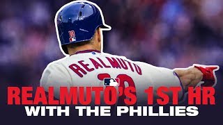 J.T. Realmuto crushes his first home run for the Phillies