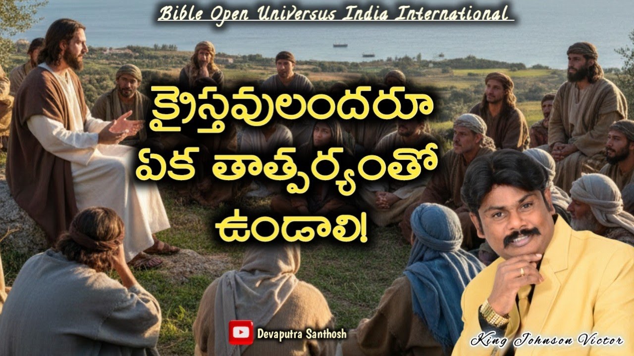 క్రైస్తవులందరూ ఏక తాత్పర్యముతో ఉండాలి - King Johnson Victor Message