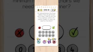 Brain Test Tricky Puzzles level 99 Walkthrough #NovemacGaming #shorts