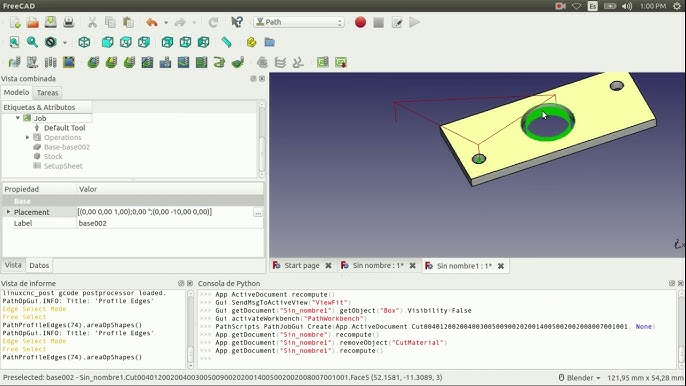 Tutorial FreeCAD Desenho de peão de jogo de xadrez vídeo 16 