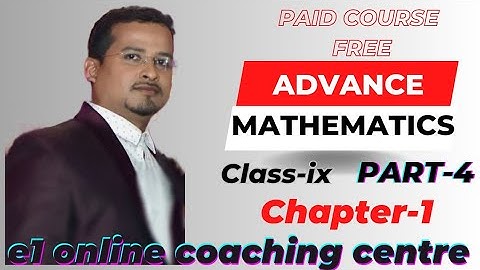 COMPLETE SOLUTION//ADVANCE MATHEMATICS//CLASS-9//EXERCISE-1.2  @Edusphare