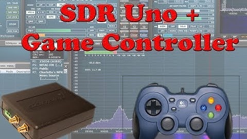 SDRPlay SDRUno control with Logitech gaming controller