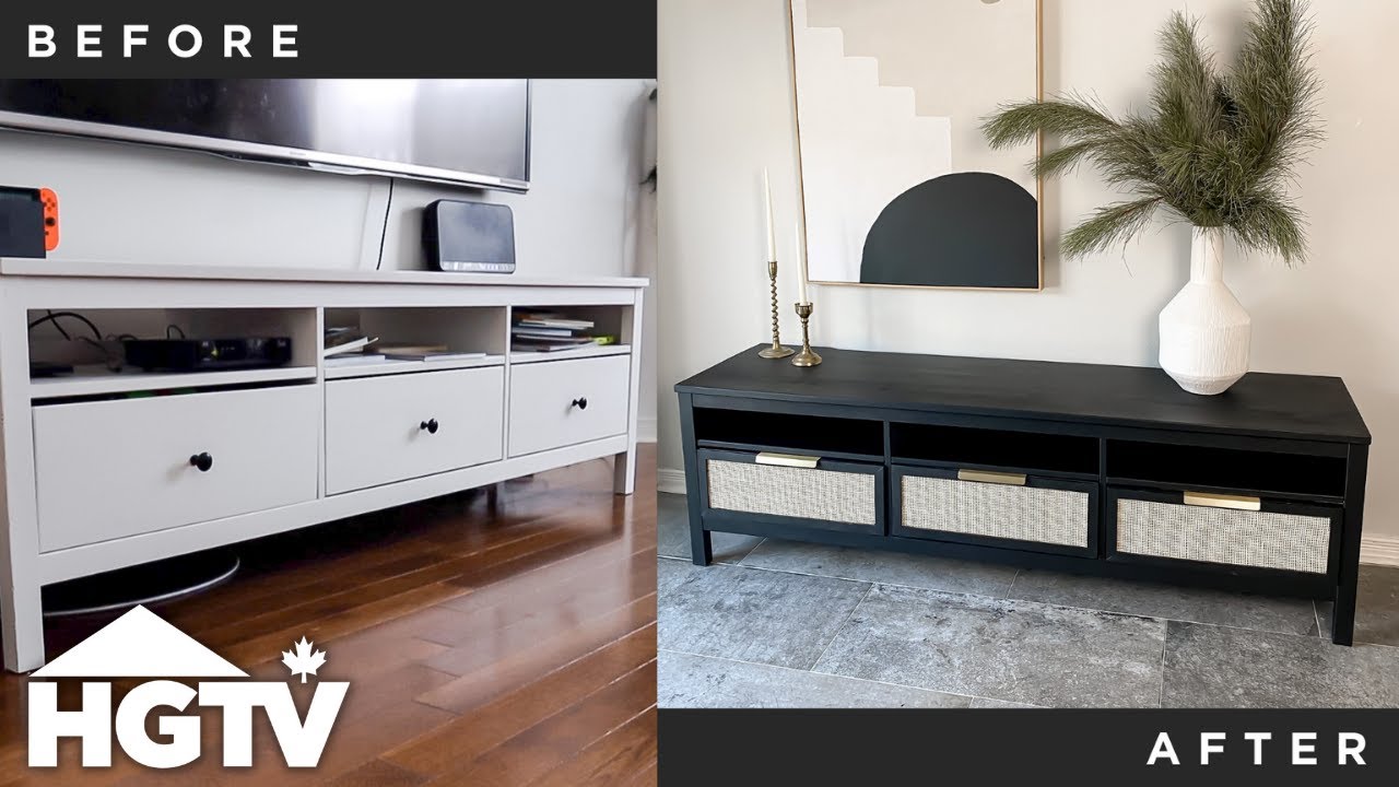 Upcycle Your Old TV Stand with This IKEA Hack (HEMNES Furniture) | DIY YouTube