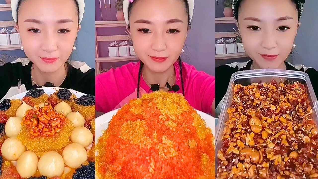 Satisfying Eating Sounds with Colorful ASMR Crunchy Mukbang Compilation #260