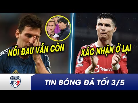 TIN BÓNG ĐÁ TỐI 3/5: Messi đau đớn vì HLV mới của PSG?  Ronaldo ngụ ý ở lại phục hưng MU