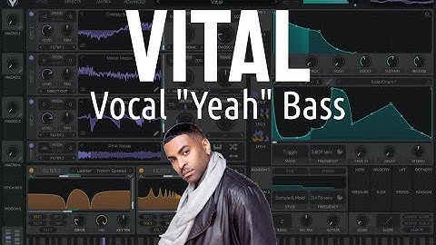 How to: Vocal "Yeah" Bass (Ginuwine - Pony) in Vital - Synthesis Sound Design Tutorial