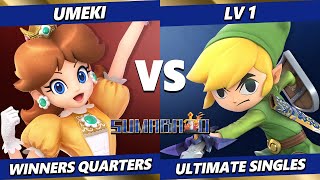 Sumabato 46  Umeki (Daisy) Vs. Lv.1 (Toon Link) Smash Ultimate  SSBU