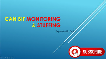 What is CAN Bit Monitoring & Bit Stuffing