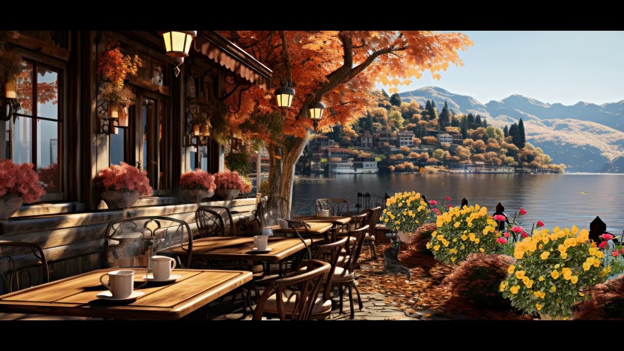 [JAZZ&COFFEE] Relax Jazz Cafe 🍂 A Jazz cafe by the Fall River. 가을 재즈 카페 ...