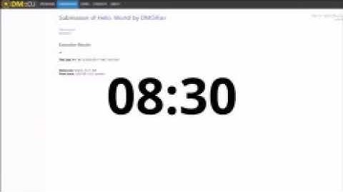 [8K REMASTERED] DMOJ - "Hello, World!" Speedrun *WORLD RECORD*