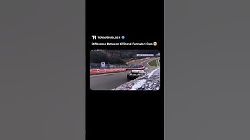 Difference between GT3 and Formula 1 Cars