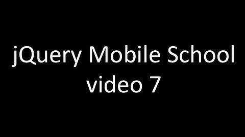 jQuery Mobile tutorial - 7