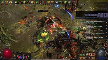 MARSHES MAP Gameplay with CYCLONE in PATH OF EXILE