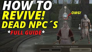 how to revive dead npc's! how to revive & reset npc hostility on characters like varre | elden ring