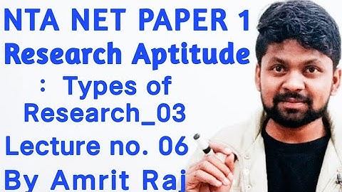 Research Aptitude For Ugc Nta Net Paper One By Amrit Raj. Lecture no.06|Qualitative & Quantitative.