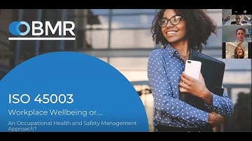 Workplace Wellbeing Webinar - ISO 45003 - 9th April 2021
