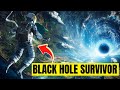 The only known survivor of a black hole