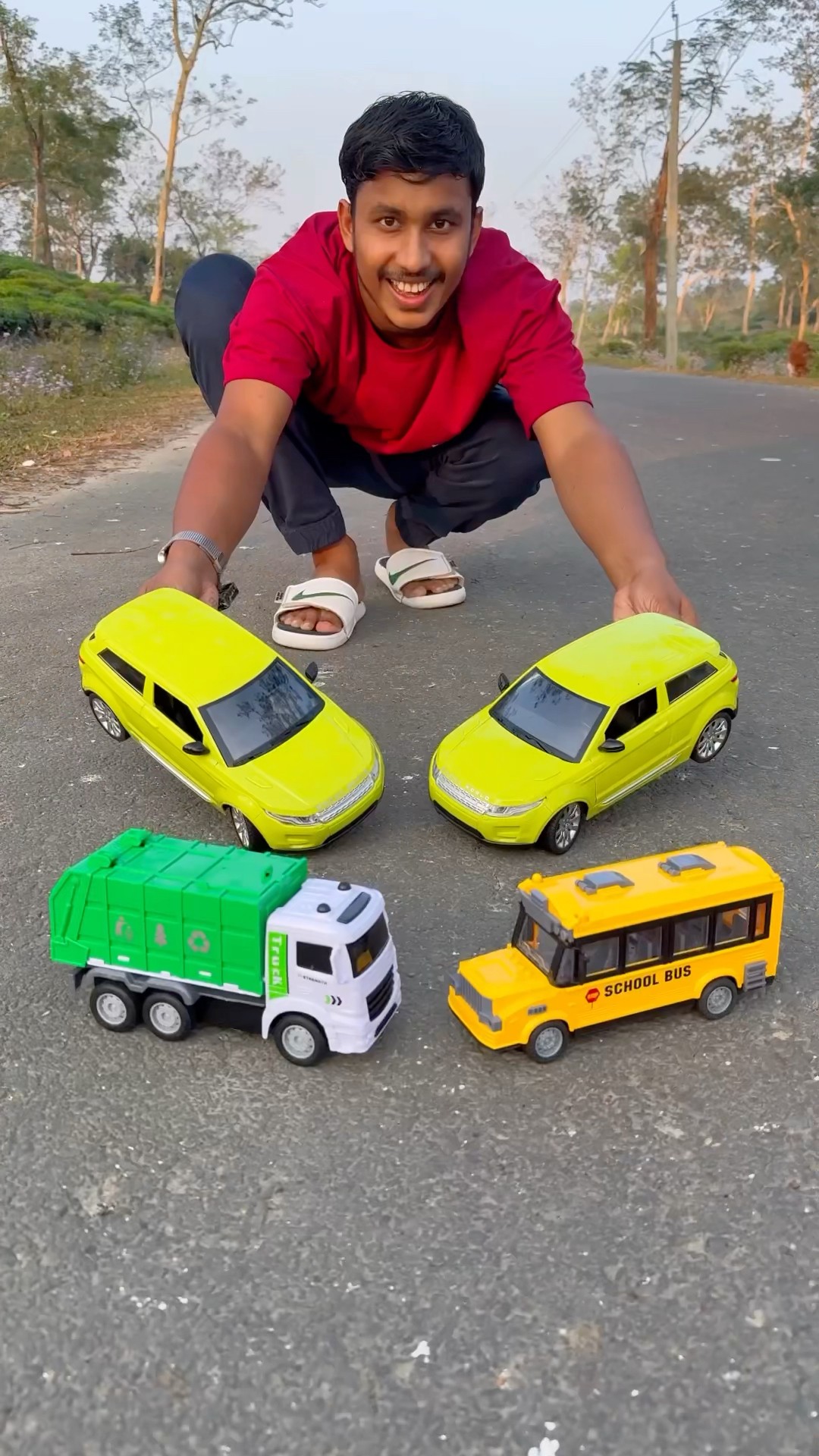 RC Container Truck and RC car rc bus