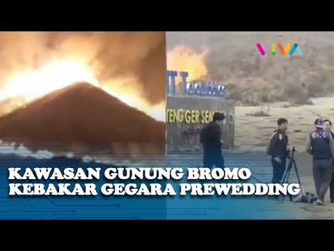 KONYOL! Prewedding Berujung Kawasan Gunung Bromo Kebakaran