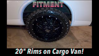 JetBoyCo - Chevy Express Wheel fitment MOTO VAN 20s