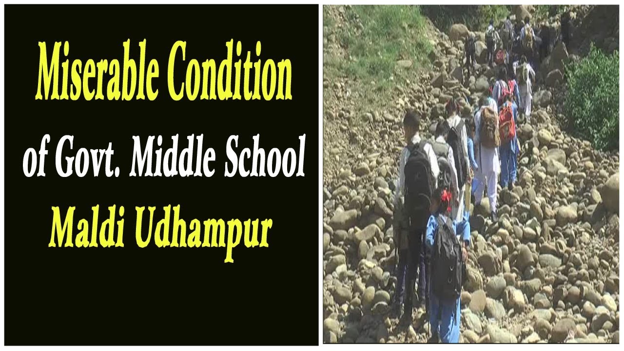 Miserable condition of Govt  Middle School Maldi Udhampur