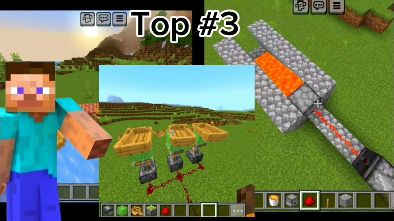 Top 3 Minecraft Build Trick,s#YesAndroPie - YouTube