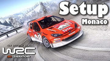 [WRC Generations] Setup, Monaco Monte-Carlo, Day Sunny Snow, Peugeot 206 WRC / 97 Rank /Fanatec DD2