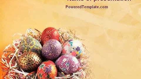 Easter PowerPoint Template by PoweredTemplate.com