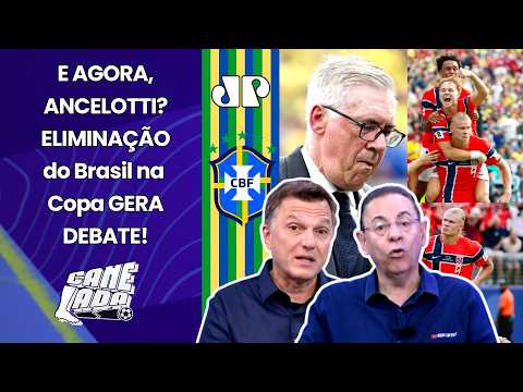 "ESSE É O ANCELOTTI, gente! SABE O QUE VAI ACONTECER AGORA na SELEÇÃO??" QUEDA pra NORUEGA! | DEBATE