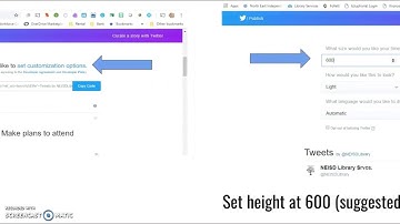 Embedding Twitter Feed into a LibGuide
