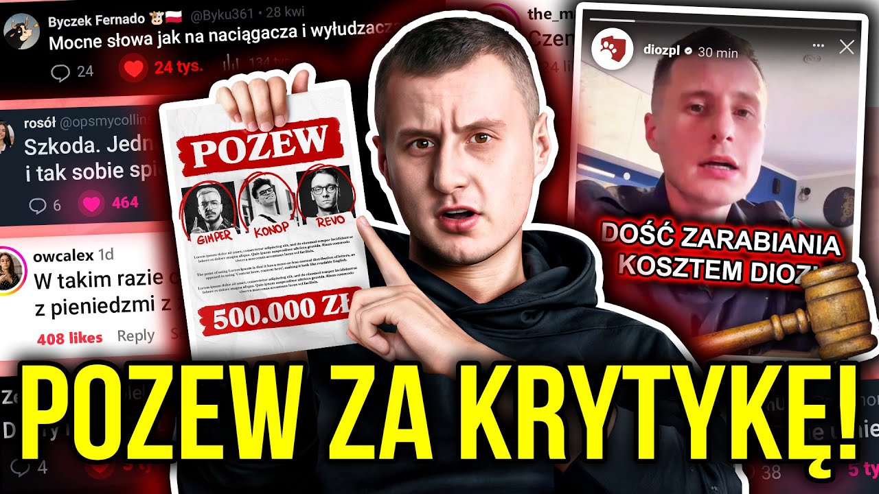 DIOZ CHCE MNIE POZWAĆ NA 500 000ZŁ! 🤡