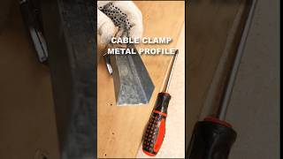 How to Make a Cable Clamp from Metal Profile | Workshop Organization