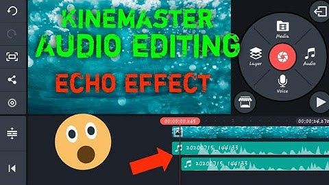 How to add echo effect in audio in kinemaster || advanced audio editing