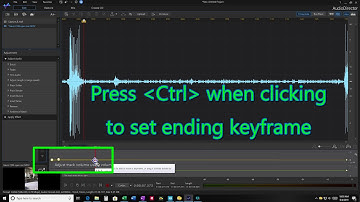 How to set volume keyframes in Cyberlink AudioDirector