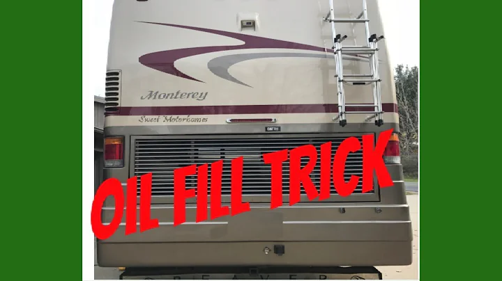 Motorhome Oil Fill Trick...SUPER FAST & EASY :)