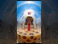 Punch vs. Boba Pearls: Epic Fail or Win? 🤣🐵 #BubbleTea #punch #fyp #foryou #monkey #shorts