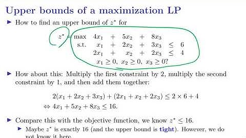 [OR3-Theory] Lecture 2: Duality #2 Primal-dual pairs: The first example