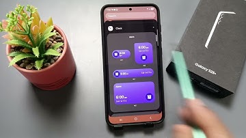 Samsung Galaxy S25/S25 Plus/Ultra | How to Add an Analog Clock to the Home Screen on Samsung S25+